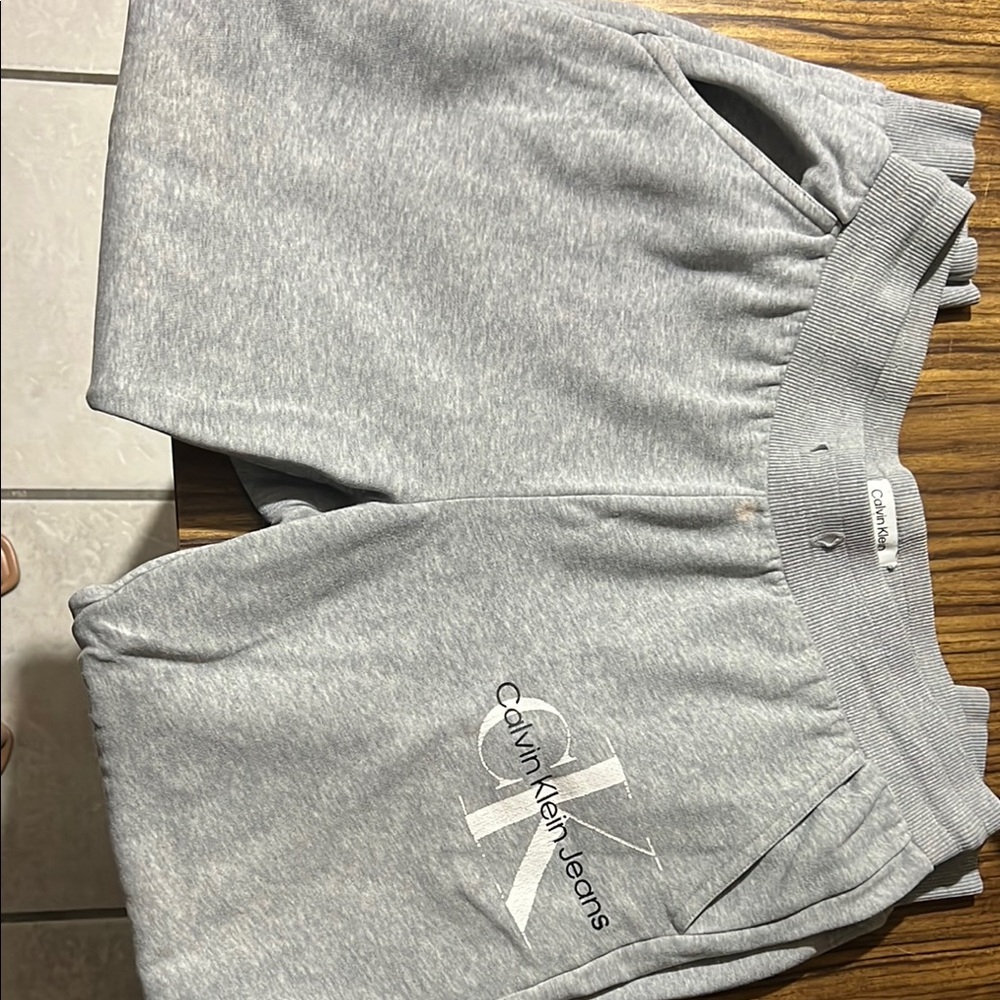 Calvin Klein Heather Gray Sweatpants